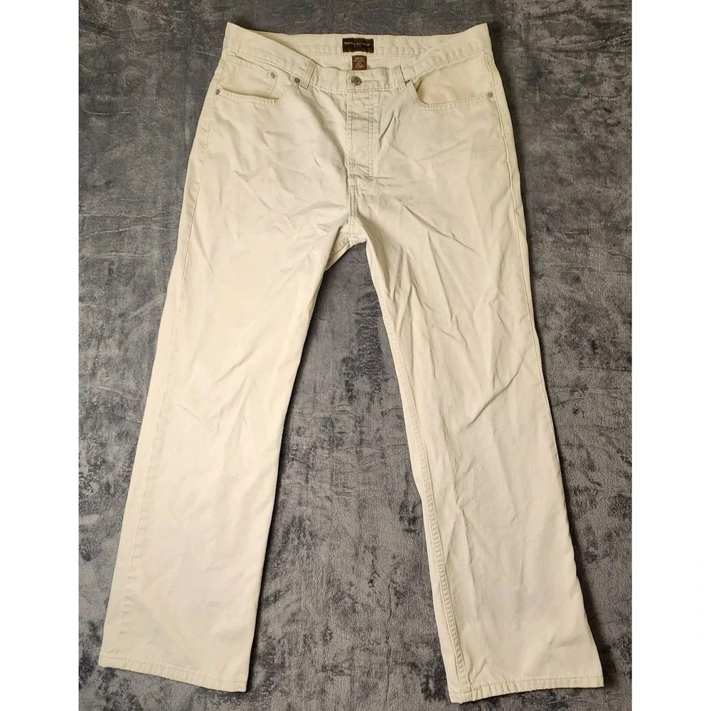 Banana Republic Pants Mens 36x32 (fits 36x29) Cream Off White 5 Pocket Straight